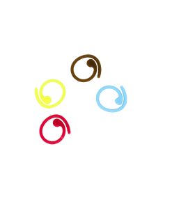 Kolorowe znaczniki spirale - 1 szt.