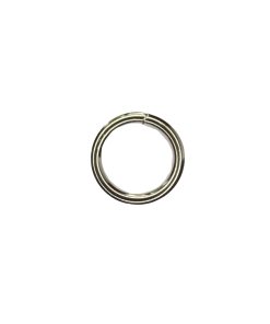 Kółko metalowe 20x4mm srebro - para (2 szt.)