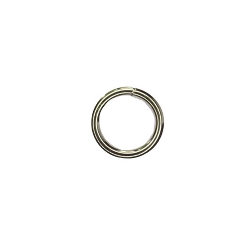 Kółko metalowe 20x4mm srebro - para (2 szt.)