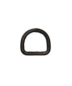 Półkola metalowe czarne 28x25x5 mm - para (2 szt.)