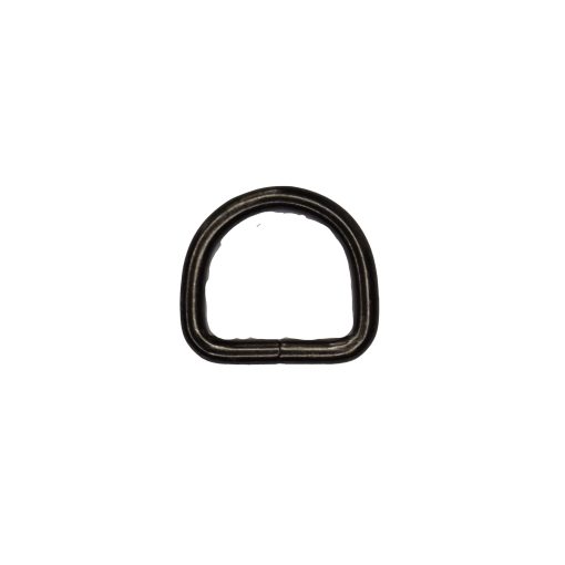 Półkola metalowe czarne 28x25x5 mm - para (2 szt.)
