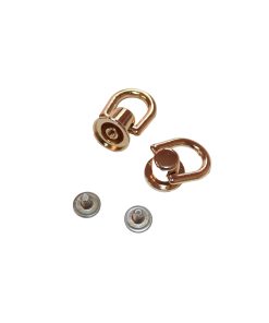 Uchwyt do torebki okucie kaletnicze 12 mm - para (2 szt.)