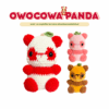 Wzór na owocową pandę na szydełku