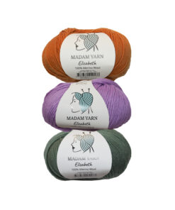 Włóczka Madam Yarn Elizabeth - 100% wełna merino 50 g